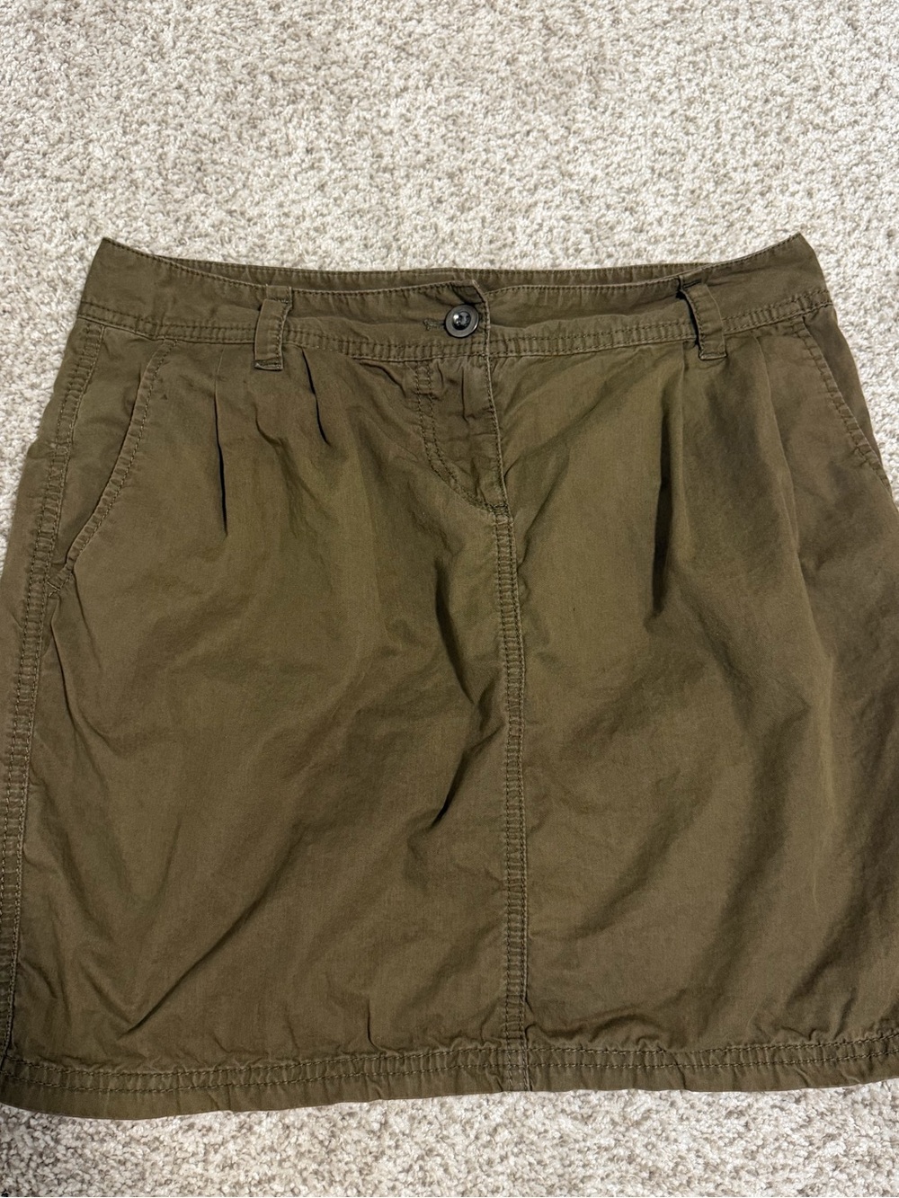 Y2K Loft Cotton Utility Mini Skirt
